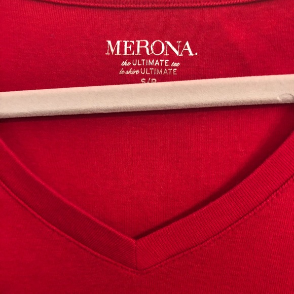 Merona Red V-Neck - Picture 3 of 4